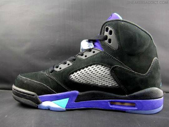 Air Jordan V 5 Black Grape Updated Images