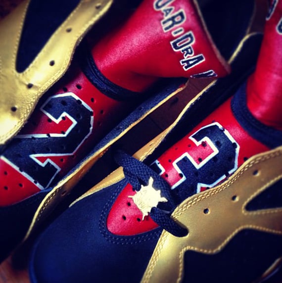 Air Jordan VII 92 Champ Customs by El Cappy