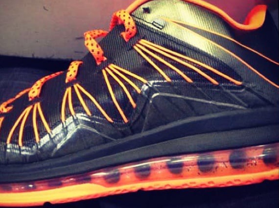 First Look Black Orange Nike LeBron X Low