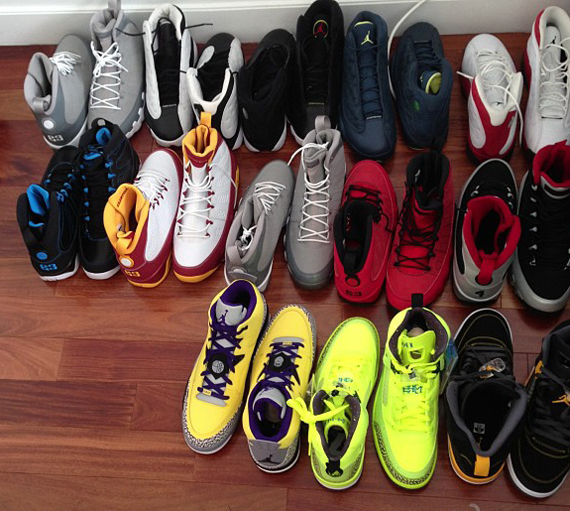 Kenyon Martin Shows Off His Air Jordan Collection