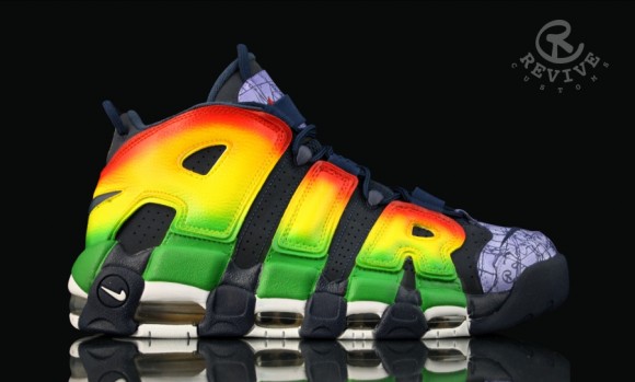 Nike Air More Uptempo Motown Customs by Revive