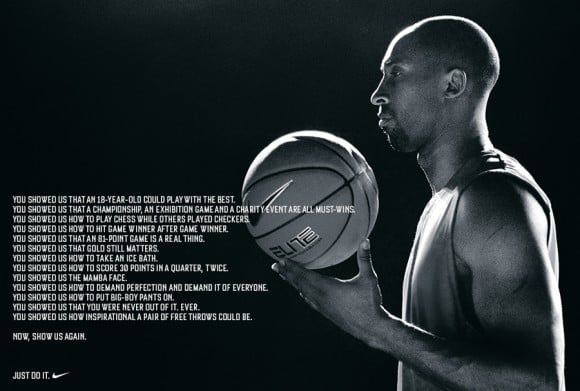 Nike Honors Kobe With Now, Show Us Again Ad