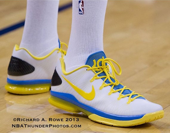 Nike KD V Elite PE White Blue Yellow