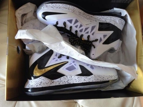 Release Info White Metallic Gold Black Nike LeBron X Elite+