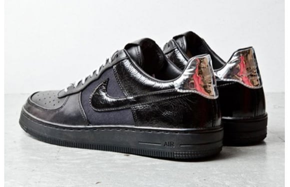 Nike Air Force 1 Downtown Black Leather 2