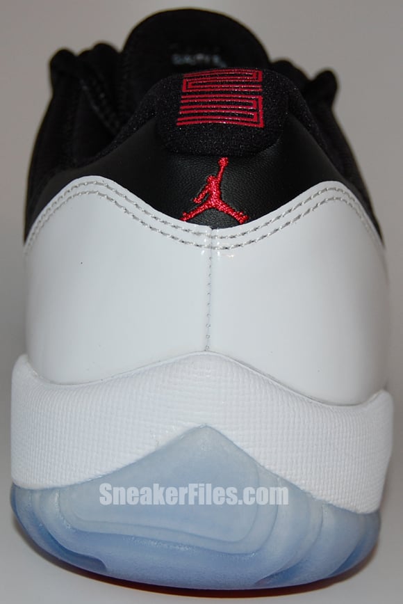 Air Jordan 11 (XI) Low White Black Red Epic Look