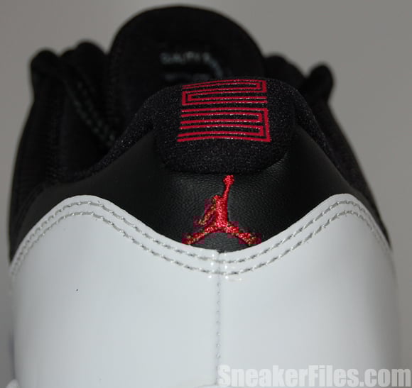 Air Jordan 11 (XI) Low White Black Red Epic Look