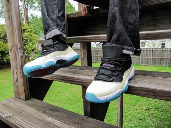 Air Jordan 11 XI Low Barons On Foot 