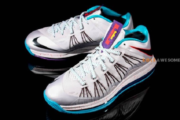 Detailed Look Nike LeBron X Low Summit Lake Hornets