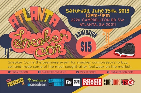 Event Reminder Sneaker Con Atlanta Saturday June 15th 2013