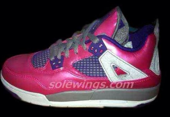 First Look Pink Purple Air Jordan IV GS