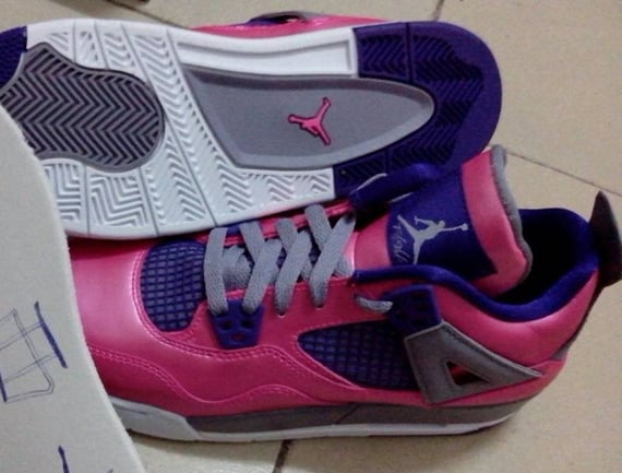 Image Update Pink Purple Air Jordan IV GS