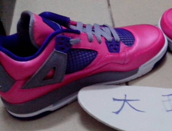 jordan 4 pink and purple
