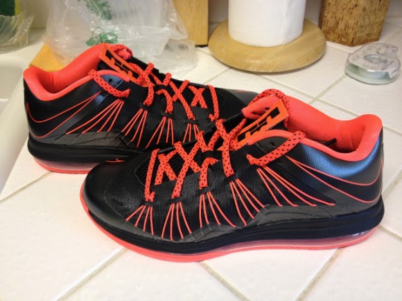 Nike LeBron X Low Black Total Crimson