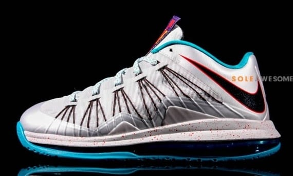 Nike LeBron X Low Silver Teal