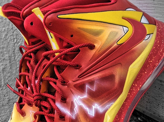 Nike LeBron X “The Flash” by Mache Customs