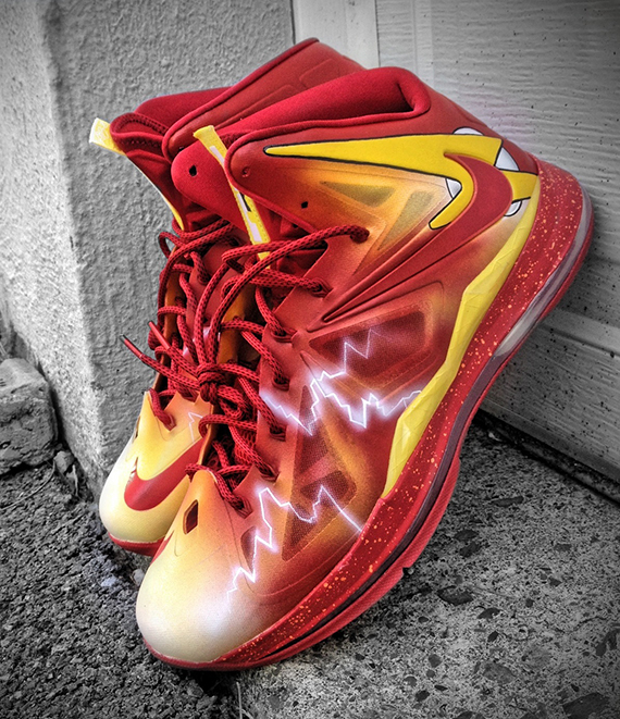 Nike LeBron X The Flash by Mache Customs