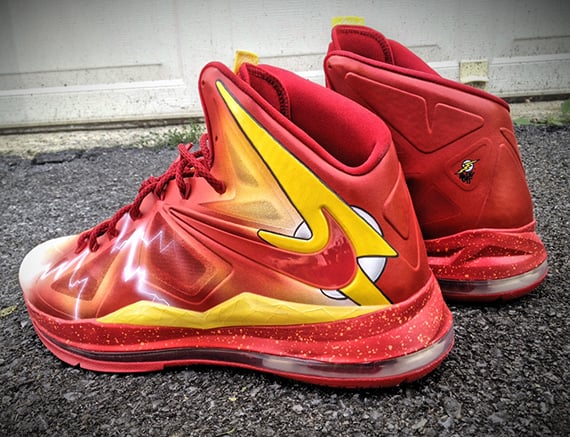 Nike LeBron X The Flash by Mache Customs