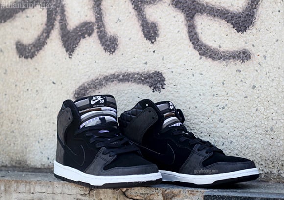 Nike SB Dunk High “Black Leather”: Detailed First Look