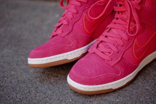 Pink Nike Womens Sky Dunk Hi