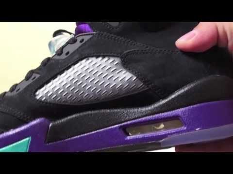Video: Air Jordan 5 (V) Aqua (Black Grape) 2013