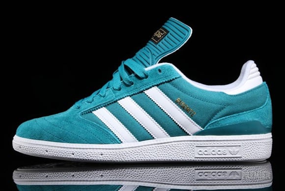 Adidas Skateboarding Busenitz Teal White New Release