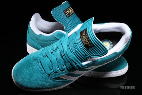 Adidas Skateboarding Busenitz Teal White New Release