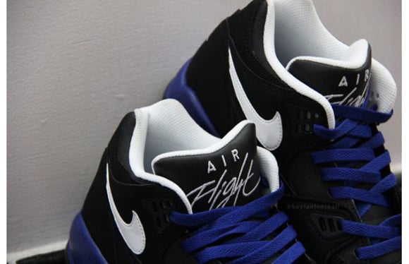 Nike Air Flight 89 Black White Blue Speckle Another Look 03