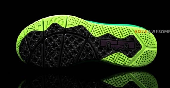 Nike LeBron X Low Red Plum Electric Green Black 04