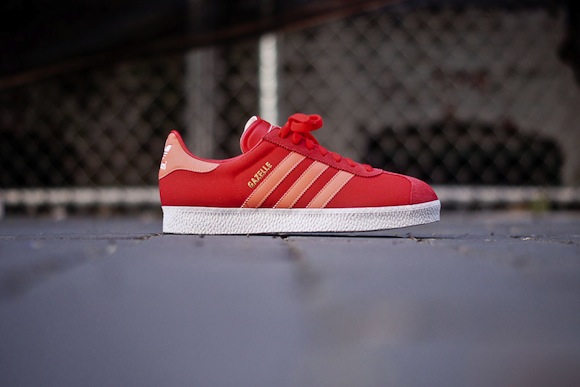 Vivid Red Adidas Gazelle II New Release