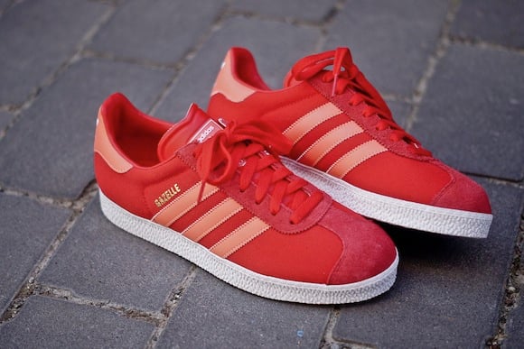 Vivid Red Adidas Gazelle II New Release