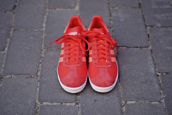 Vivid Red Adidas Gazelle II New Release