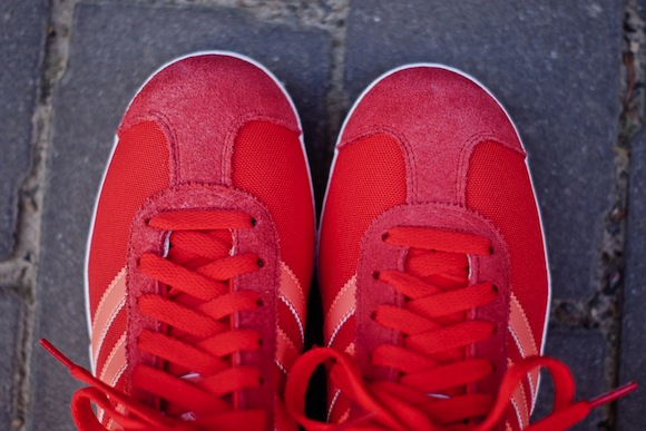 Vivid Red Adidas Gazelle II New Release