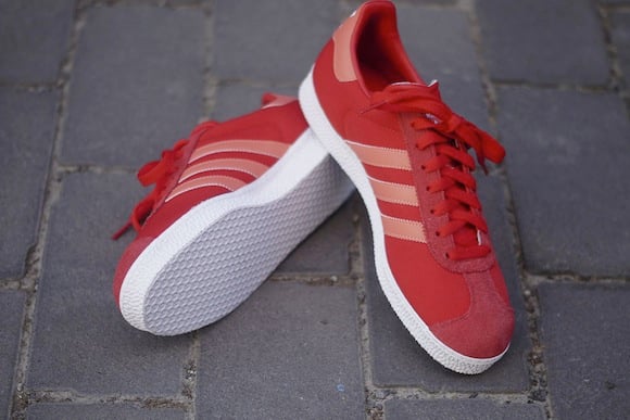 Vivid Red Adidas Gazelle II New Release Vivid Red Adidas Gazelle II New Release
