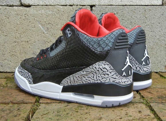 Air Jordan III “Black Python” for Wale by JBF Customs