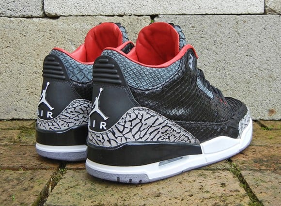 Air Jordan III Black Python for Wale by JBF Customs