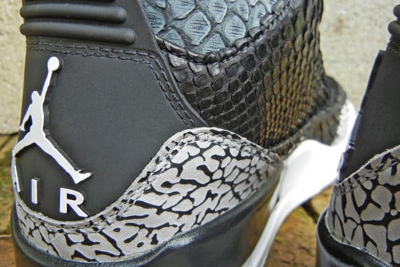 Air Jordan III Black Python for Wale by JBF Customs