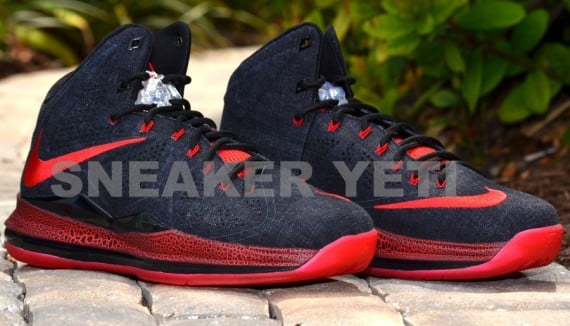 Another Look Black Denim Nike LeBron X Sample