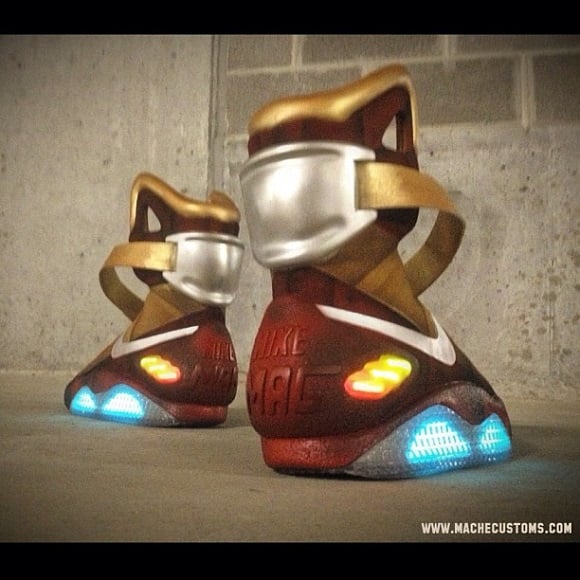 Holy Starks Nike Air Mag Iron Man Custom By Mache