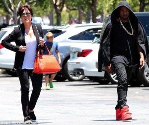 Kanye West in Air Yeezy 2 “Red October”