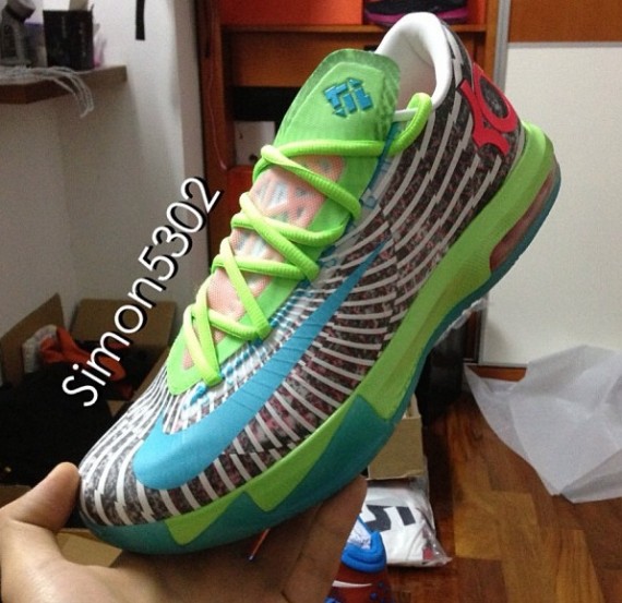 Nike KD VI Grey Green Blue