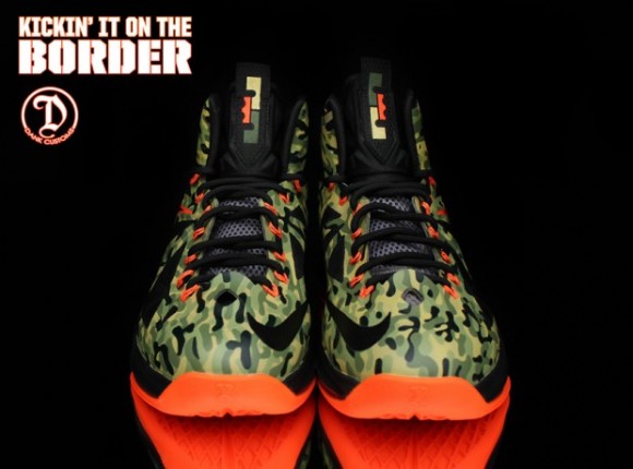 Nike LeBron X Hunter Custom for Kickin it on the Border by Dank Customs