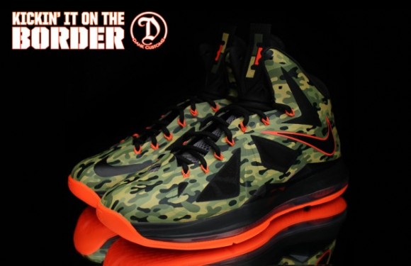 Nike LeBron X Hunter Custom for Kickin it on the Border by Dank Customs
