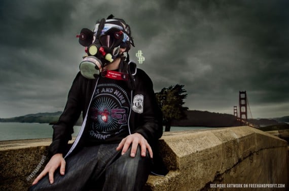 Nike Zoom Rookie Galaxy Gas Mask by Freehand Profit