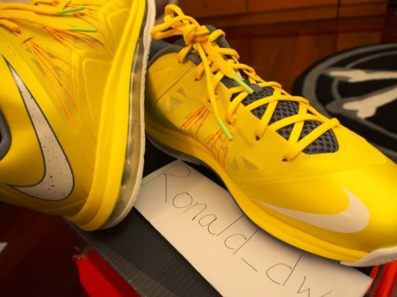 Release Update Nike LeBron X Low Sonic Yellow