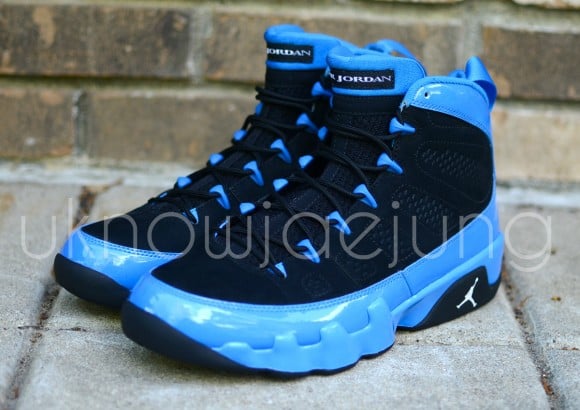 Unreleased Sample: Air Jordan IX Photo Blue Patent Leather/Black