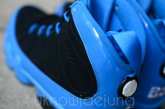 Unreleased Sample Air Jordan IX Photo Blue Patent Leather Black