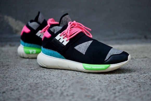 Adidas Y 3 Qasa High Black Neon Exclusive Release