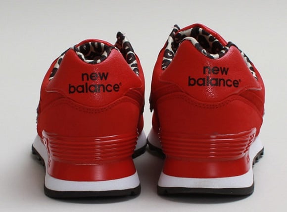 new balance 574 red leopard