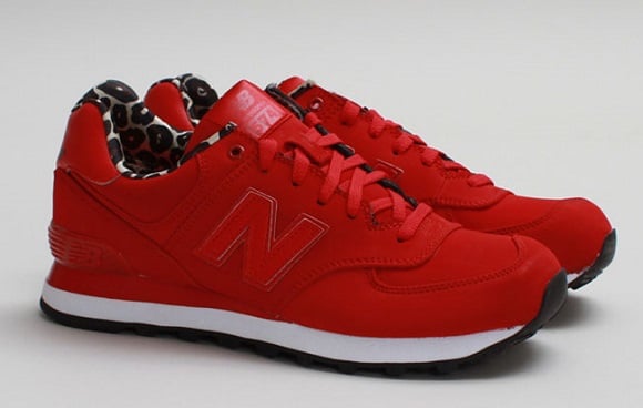 New Balance 574 – Red/Leopard